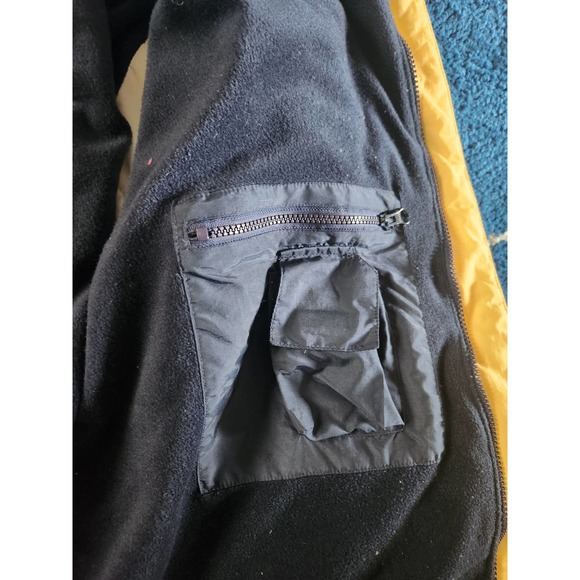 Y2k Vintage B.U.M Equipment Yellow Puffer Ski/Winter Jacket LG - Picture 12 of 13